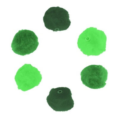 Pack 50 Pompons com tubo em três tons - várias cores
