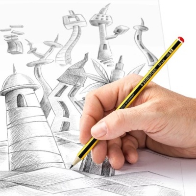 Caixa 12 lápis Staedtler - vários