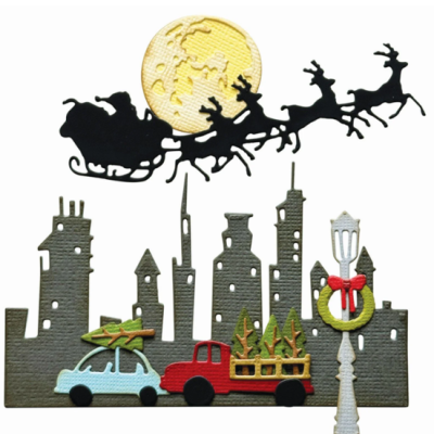 Tim Holtz Thinlits Die Set Vault Christmas Magic 12pcs