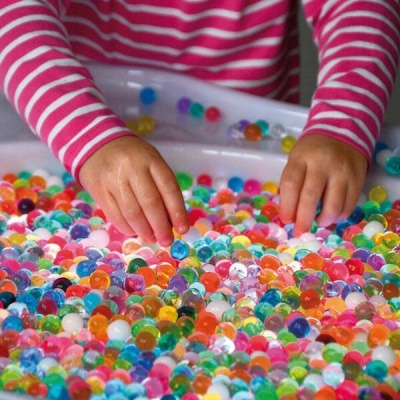 Bolinhas sensoriais coloridas