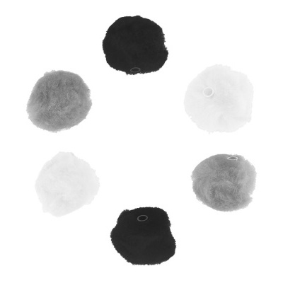 Pack 50 Pompons com tubo em três tons - várias cores