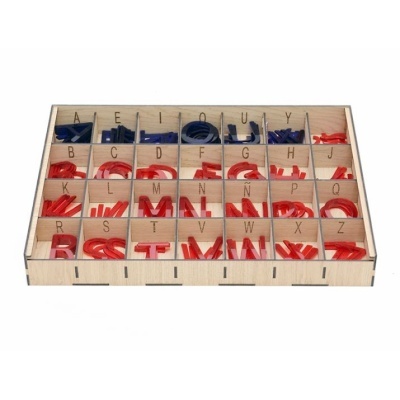 Alfabeto Montessori Letras Maiúsculas Translúcidas (165) - R-CRE@
