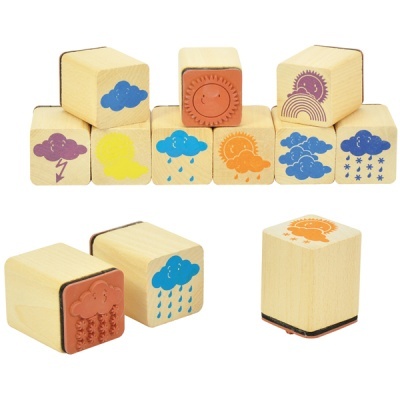 Conjunto de 10 Carimbos Meteorológicos