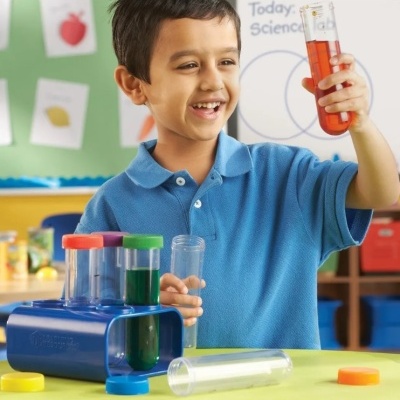 Jumbo Tubos de ensaio com suporte