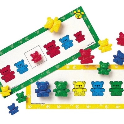 Cartões de Padrões da Família de Três Ursos