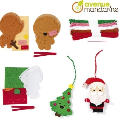 Kit de costura - Decorações de Natal