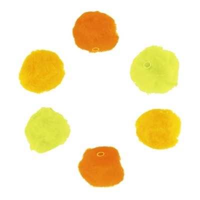 Pack 50 Pompons com tubo em três tons - várias cores
