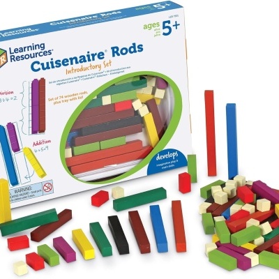 Conjunto introdução ao Cuisenaire em madeira