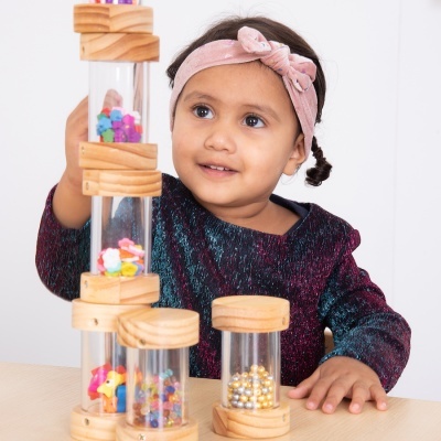 Chocalhos Empilháveis de Madeira