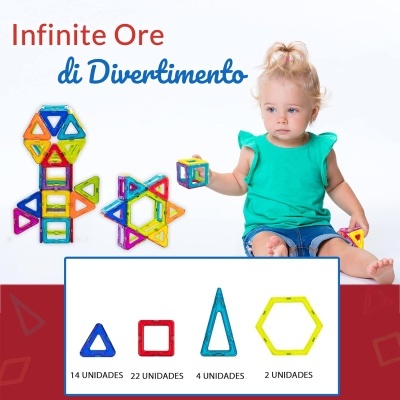 Limmys Magnetic Building Blocks 42 Peças