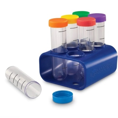 Jumbo Tubos de ensaio com suporte