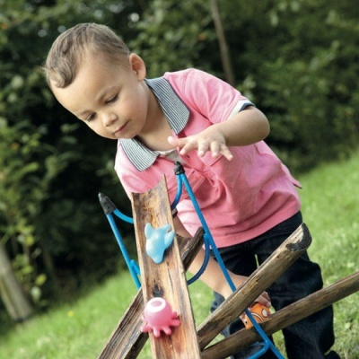 Conjunto de 8 Canais de Água em Madeira Natural