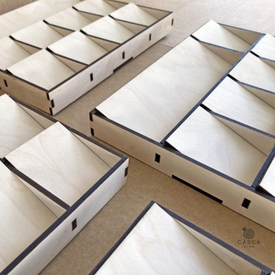 Caixas Gramaticais Montessori - Conjunto de 8