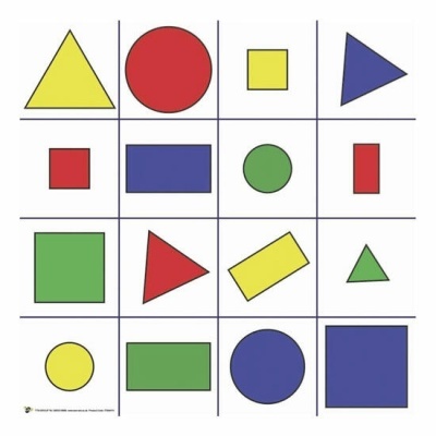 Tapete Bee-Bot e Blue-Bot de Formas, Cores e Tamanho