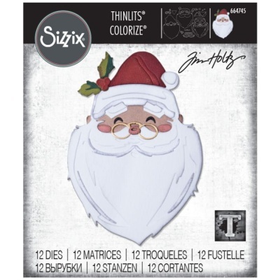 Thinlits Die Set 12PK Santa´s Wish Colorize