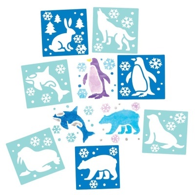 Pack de Stencils do Mundo Polar