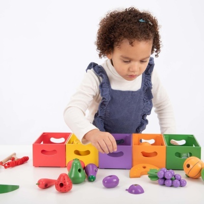 Caixas de Classificação de Frutas e Legumes em Madeira