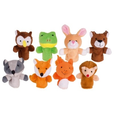Conjunto de fantoches de dedo - Animais da floresta