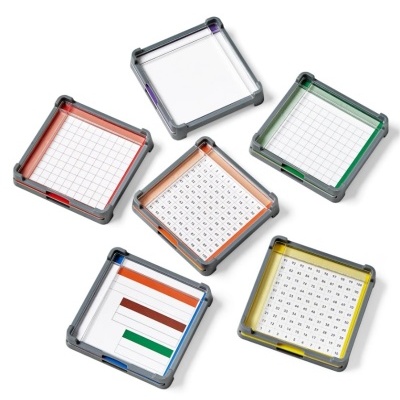 Bandejas de Trabalho para Barras de Cuisenaire - Conjunto de 6