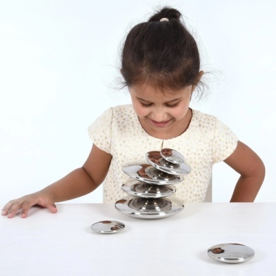 Botões Prateados Refletivos Sensoriais