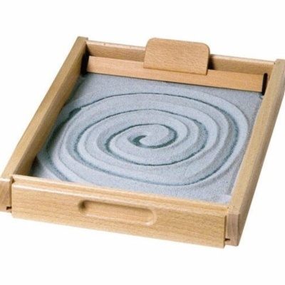 Caixa de Areia com base de vidro