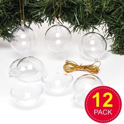 Pack de 12 Bolas transparentes