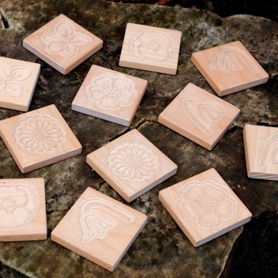 Match Me Azulejos Sensoriais de Flores