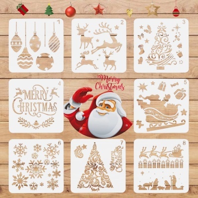 Pack 8 Stencils de Natal