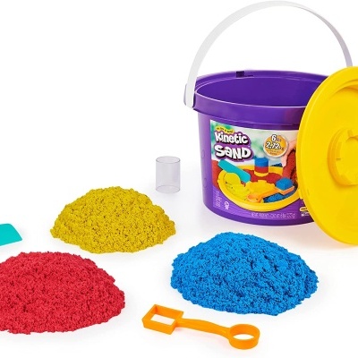 Balde Areia Cinética com ferramentas