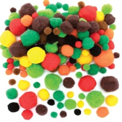 Pack 256 Pompons Autumn