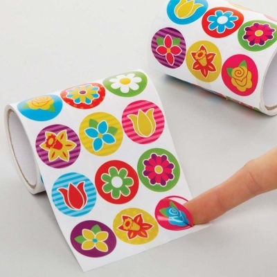 Flower Sticker Rolls - Pack de 600
