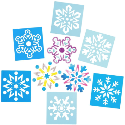 Pack de 8 Snowflake Stencils