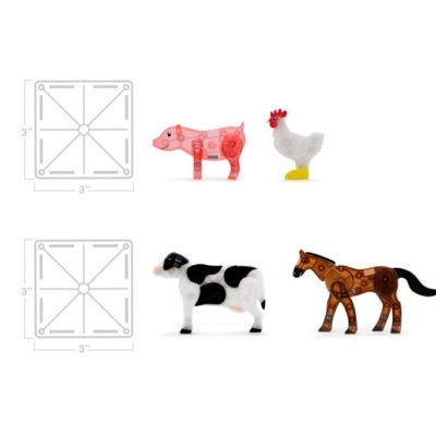 Magna-Tiles Animais da quinta Magna-Tiles Animais da quinta