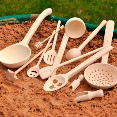 Conjunto Utensílios de madeira