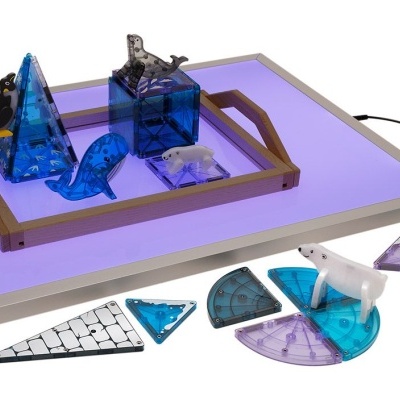 Bandeja com fundo transparente