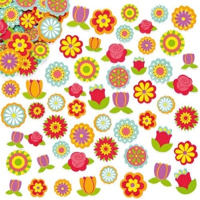 Flower Foam Stickers - Pack de 144