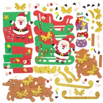 Kits de renas e trenós - pack de 2