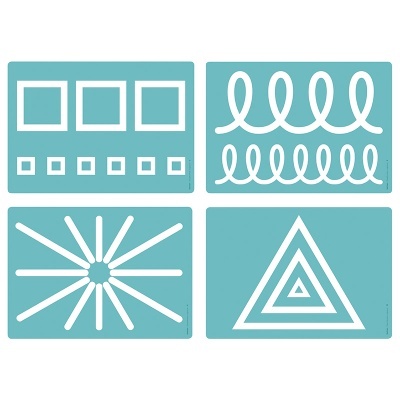 Grafismos Rugosos ? Conjunto de 12 Placas