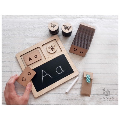 Pack especial Tabuleiro + Letras + Carimbos