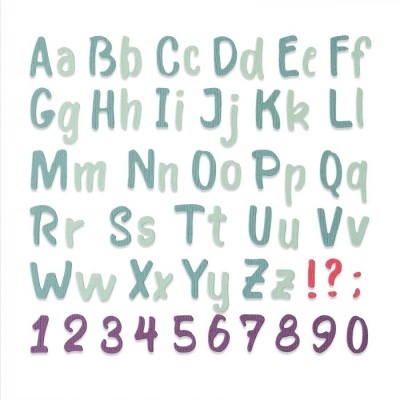 Thinlits Die Bold Brush Alphabet by Sophie Guilar