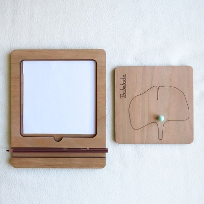 Inserções/ Stencils com formato de folhas