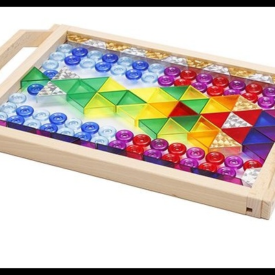 Bandeja com fundo transparente