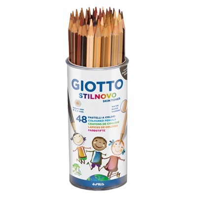 Conjunto 48 Lápis Cor Giotto Stilnovo Skin Tones