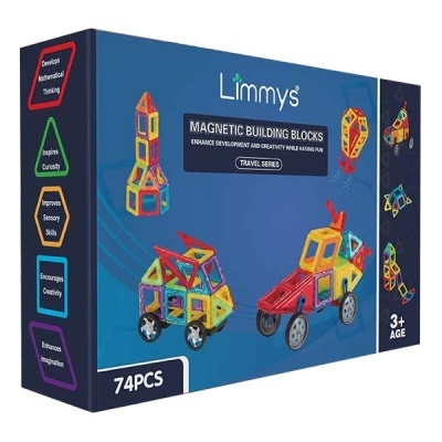 Limmys Magnetic Building Blocks 74 Peças Limmys Magnetic Building Blocks 74 Peças