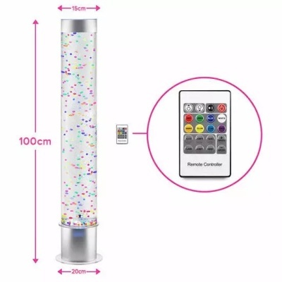 Tubo sensorial de bolhas com bolas 100