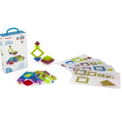 Pirâmides empilháveis translúcidas