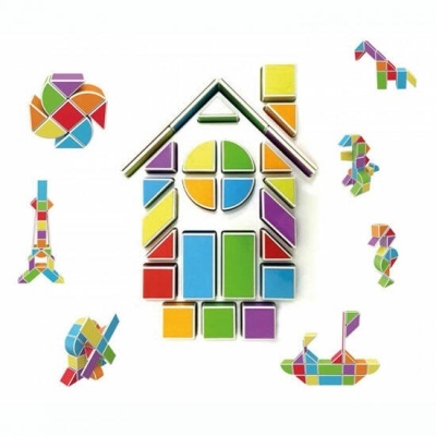 R-Magblock Jogo de Construção Magnética em 3D