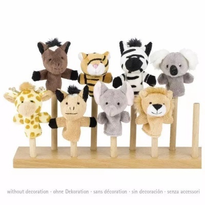 Set 8 Fantoches de dedo - Animais selvagens