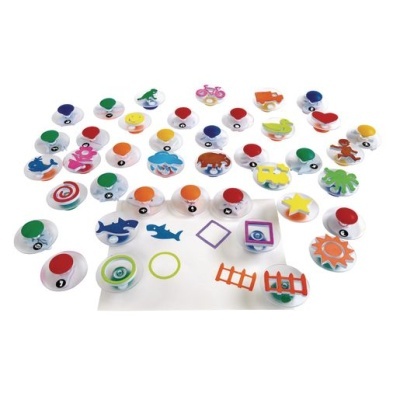Conjunto Mega de Carimbos - 40 Peças Conjunto Mega de Carimbos - 40 Peças