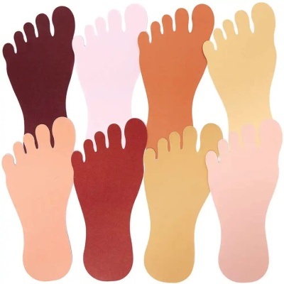 Pack de 56 - Skin Tone Feet Cut-Outs